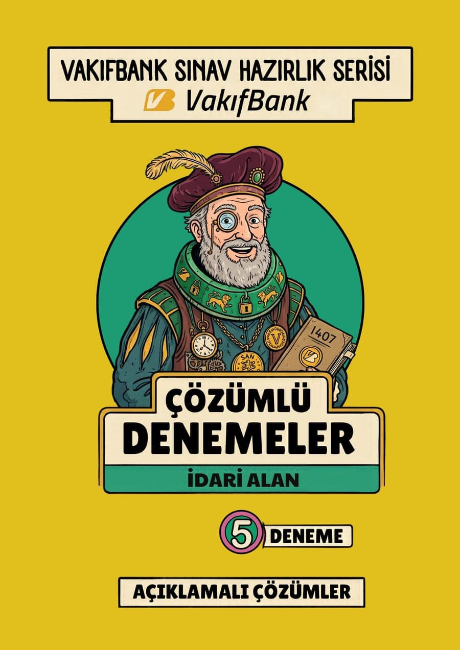VakıfBank İdari Alan Çözümlü Denemeler, 5 deneme kapak görseli