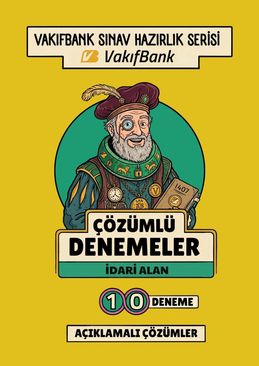 VakıfBank İdari Alan Çözümlü Denemeler, 10 deneme kapak görseli